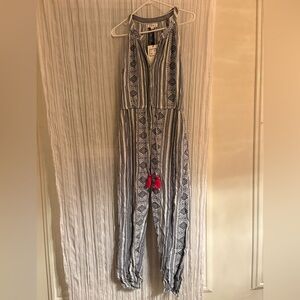 THML Geometric Drawstring waist Jumpsuit Medium BNWT